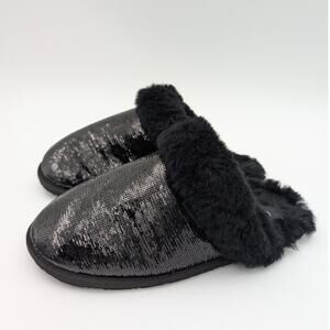 UGG Scuffette II Mirror Ball Slip On Slide Slipper Women's Black Size US8 EU39